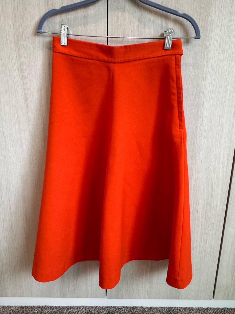 H&M Orange A-Line Skirt Sz 6